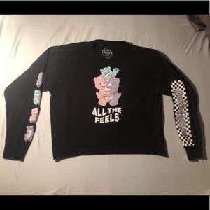 Forever 21 Carebear Long Sleeve Crop Top Shirt 🔥